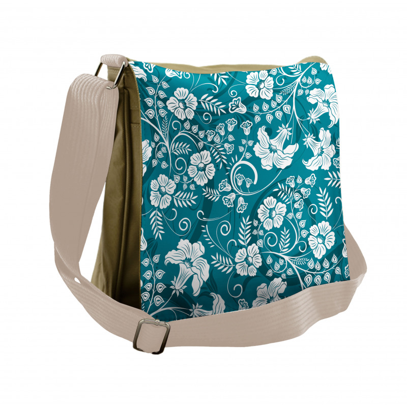 Floral Romantic Beams Messenger Bag