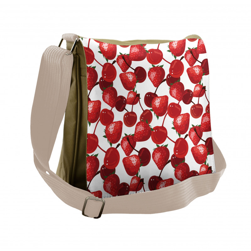 Cherry Picnic Spring Fruits Messenger Bag