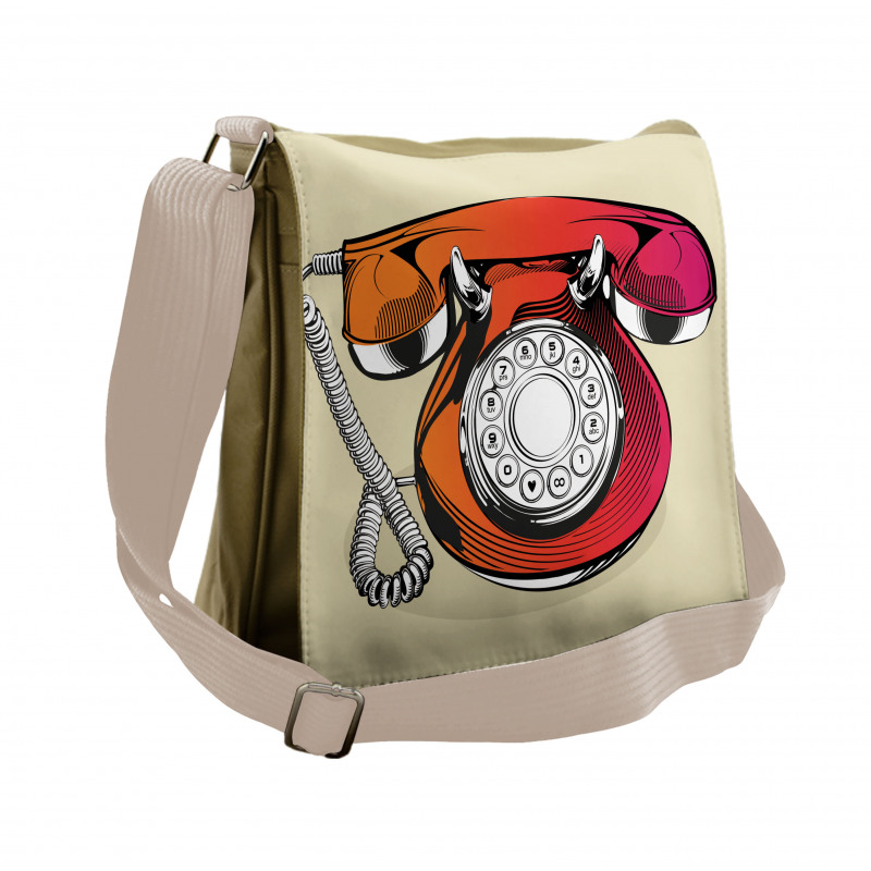 Classic Retro Telephone Messenger Bag