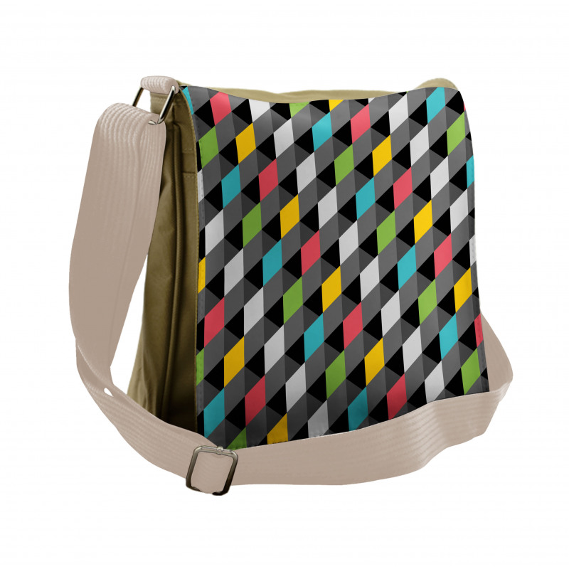 Abstract Art Style Messenger Bag