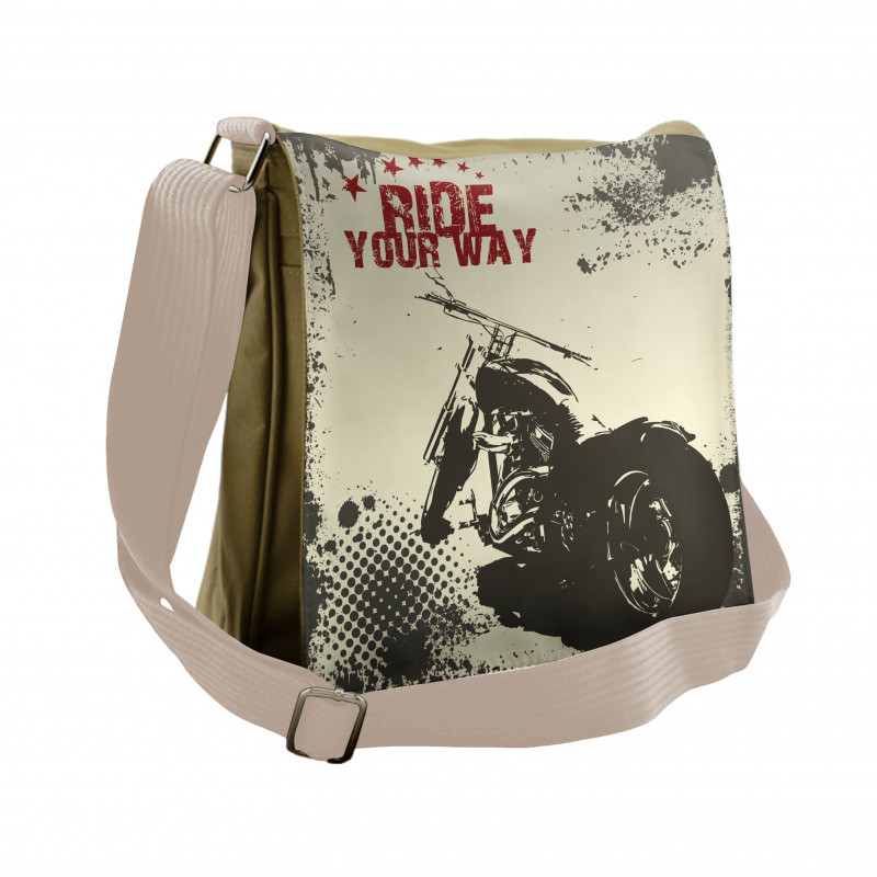 Adventure with Motorcycle Messenger Bag