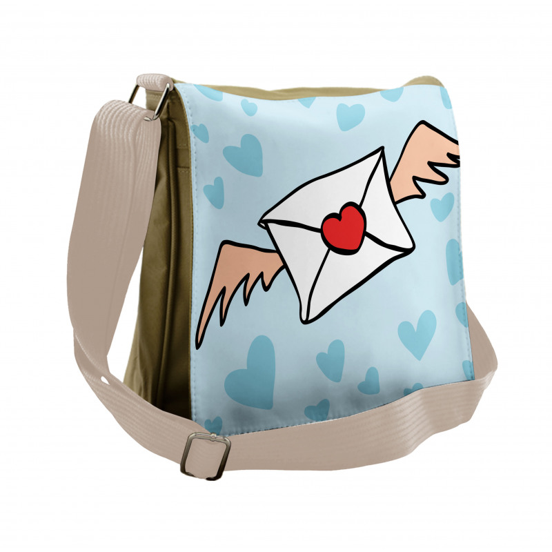 Heart Seal Love Messenger Bag