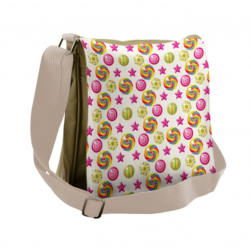 Yummy Candy Lollipop Messenger Bag