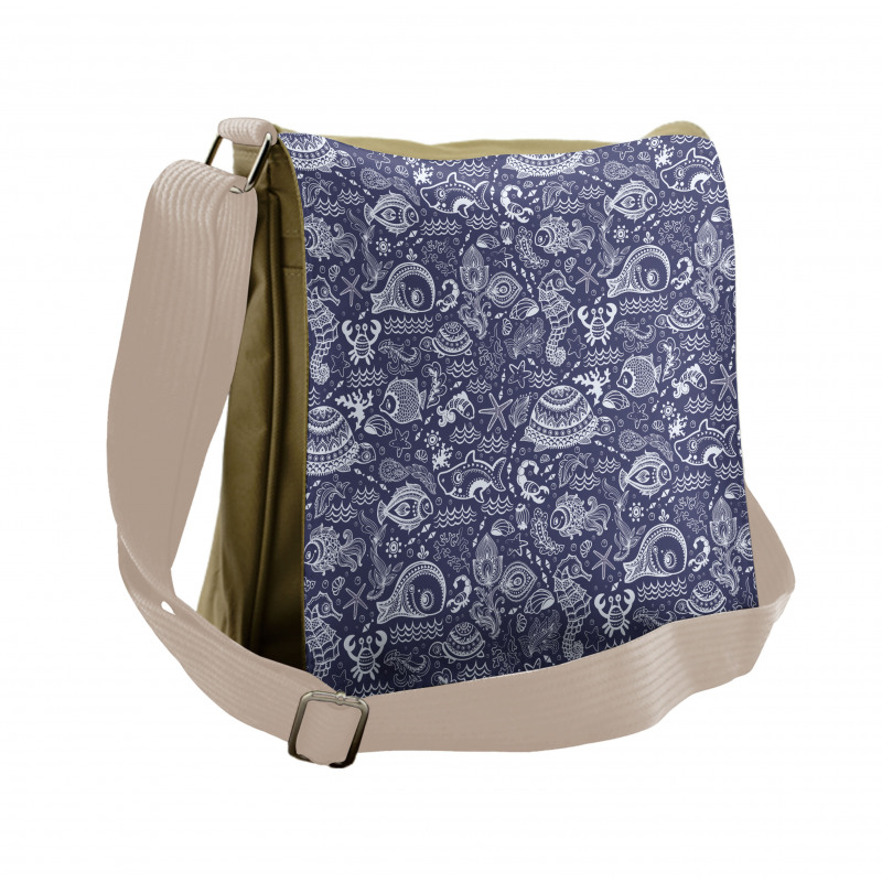 Shells and Plants Messenger Bag