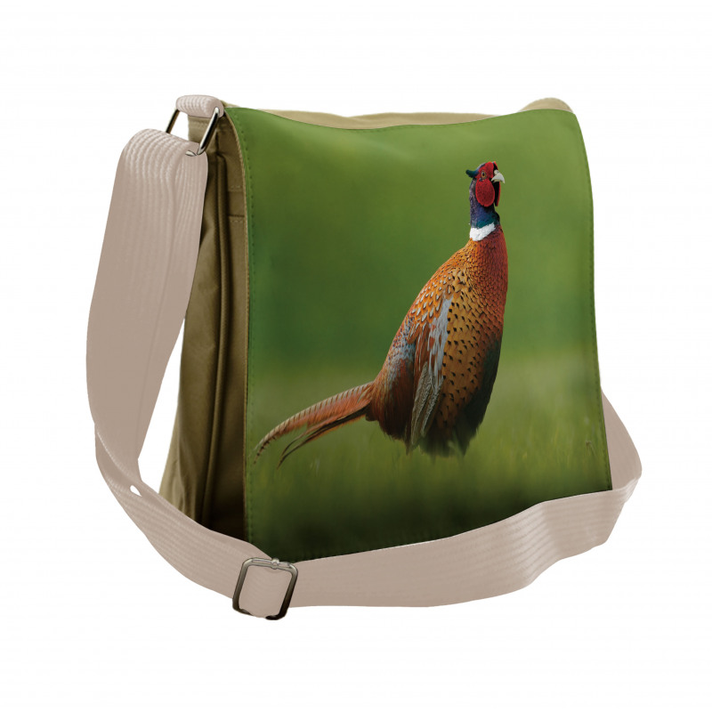 Pheasant Long Tail Meadow Messenger Bag