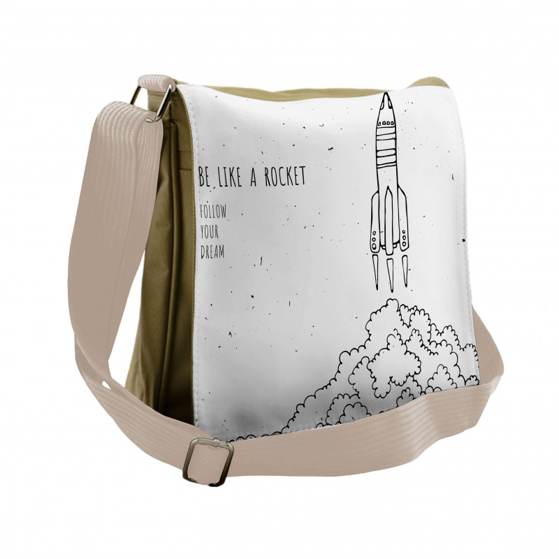 Dream Space Lover Words Messenger Bag