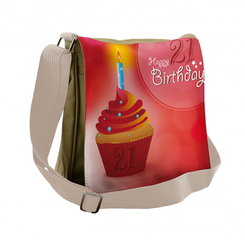 Abstract Birthday Messenger Bag