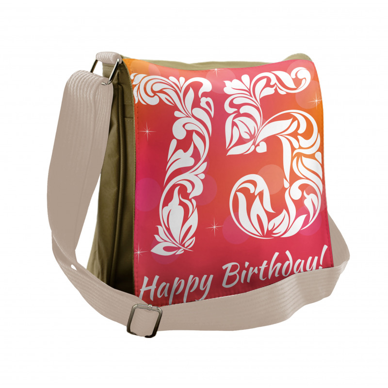 75 Swirls Messenger Bag