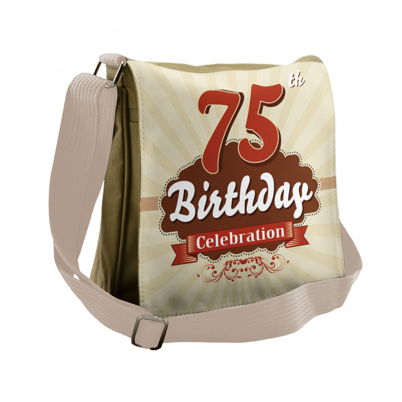 Birthday Age Number Messenger Bag