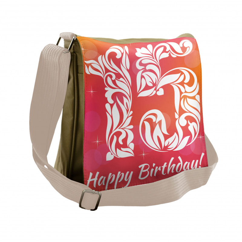 Teen Birthday Design Messenger Bag
