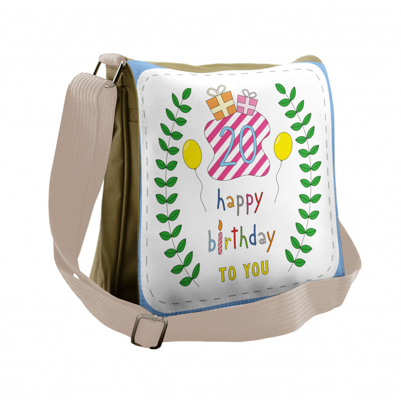 Birthday 20 Years Messenger Bag