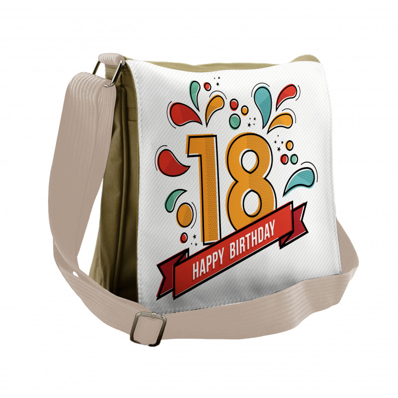 Eighteenth Birthday Messenger Bag