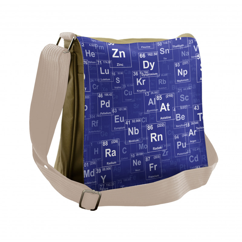 Chemistry Theme Messenger Bag
