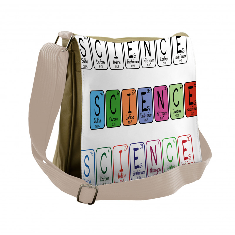 Science Letters Messenger Bag