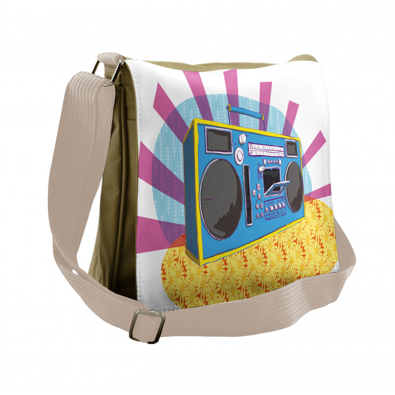 Boom Box Pop Art Dance Messenger Bag