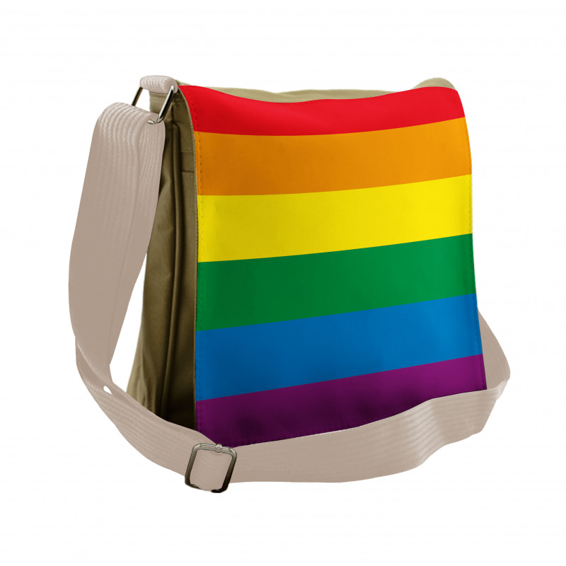 Gay Parade Flag Freedom Messenger Bag