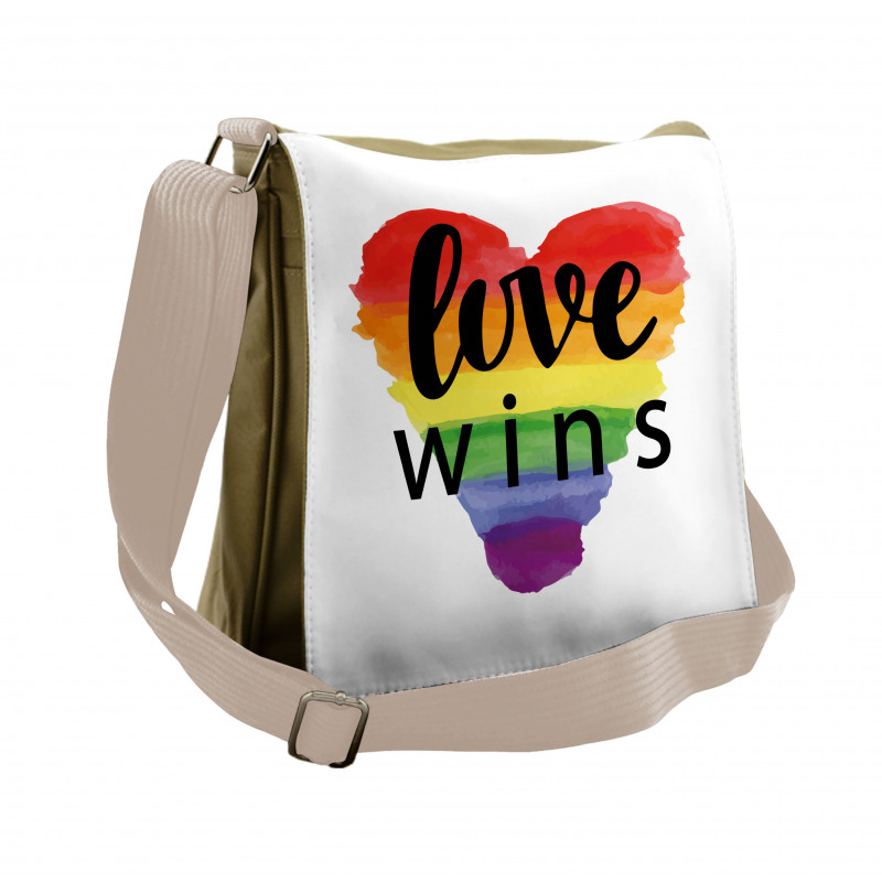 Gay Parade Slogan Messenger Bag