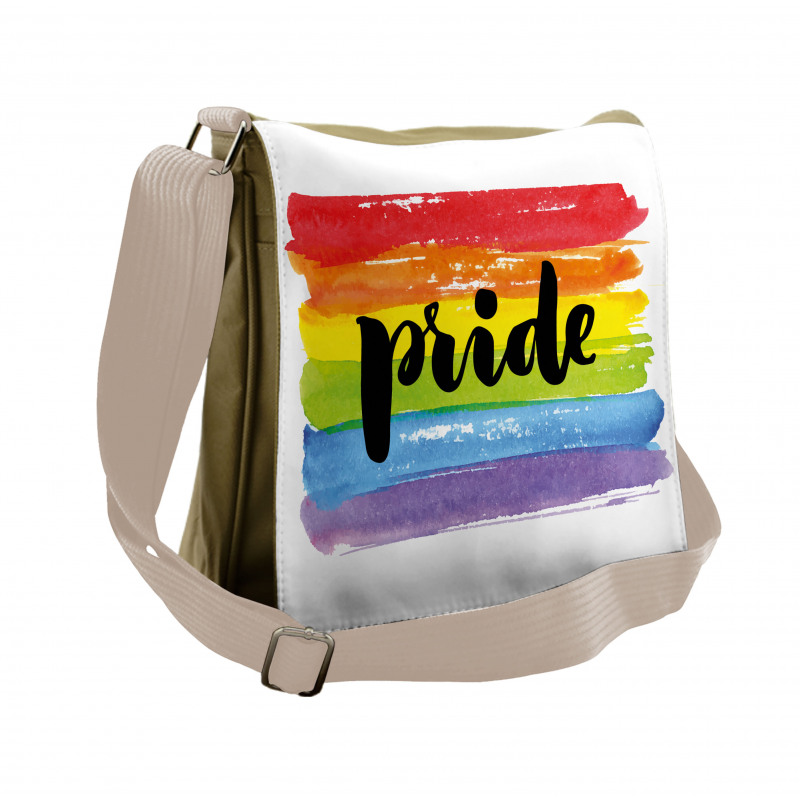 Watercolor Artwork LGBT Messenger Bag