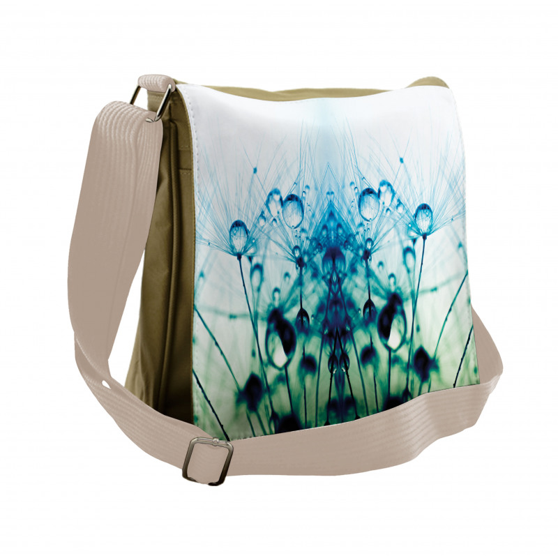 Floral Dandelion Arrangement Messenger Bag