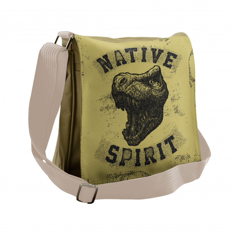 Roaring Portrait Wild Messenger Bag