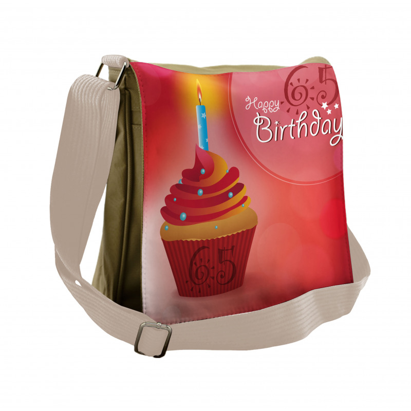Birthday Cupcake Messenger Bag