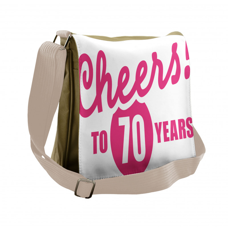 Cheers to 70 Years Messenger Bag