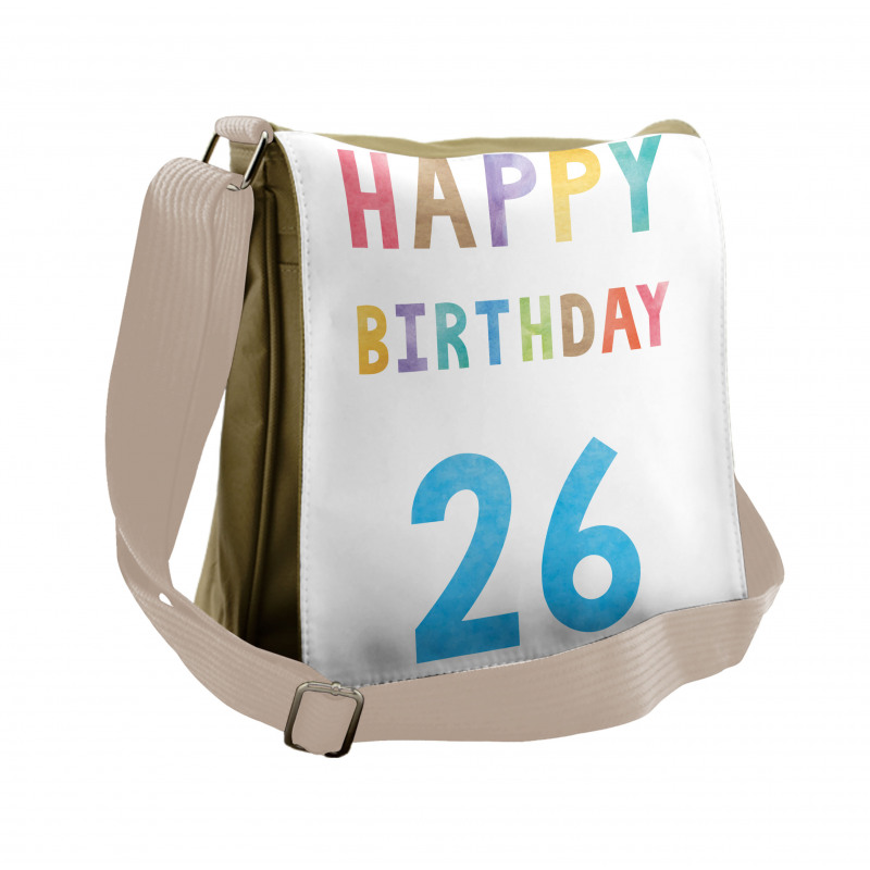 Soft Celebration Sign Messenger Bag