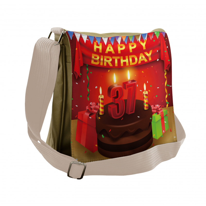 Cake Balloons Messenger Bag