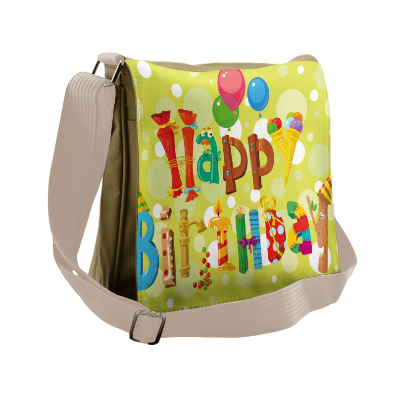 Ice Cream Candies Messenger Bag