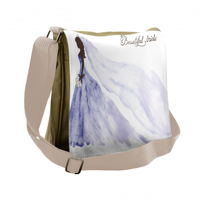 Abstract Wedding Messenger Bag