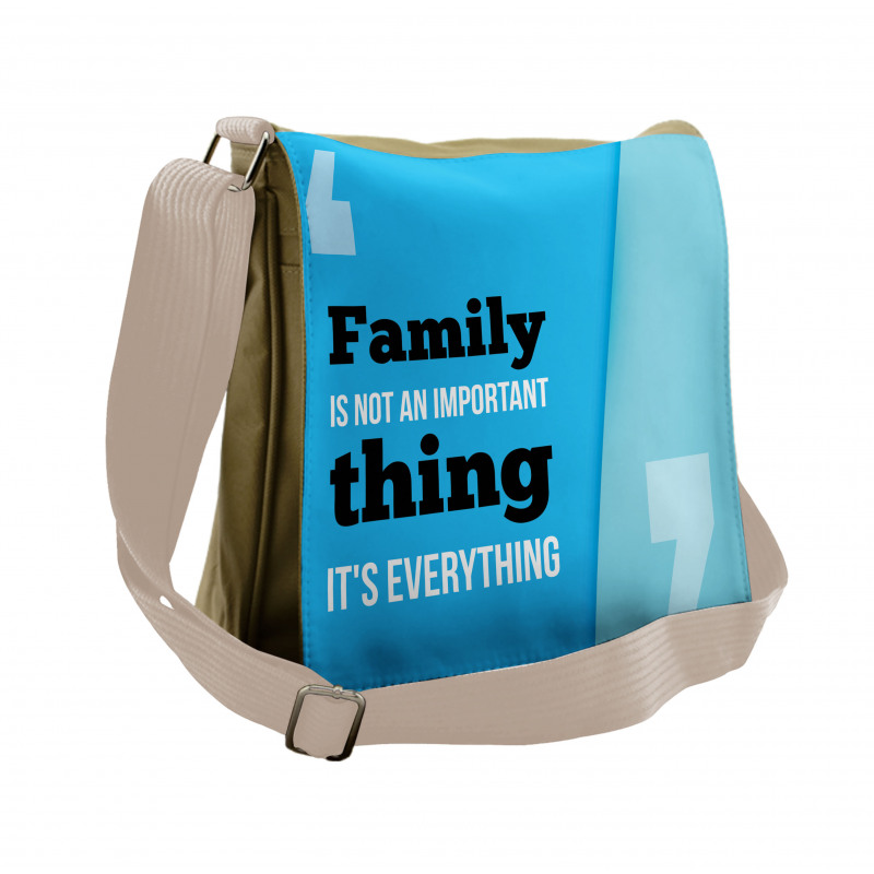 Family Writing Messenger Bag