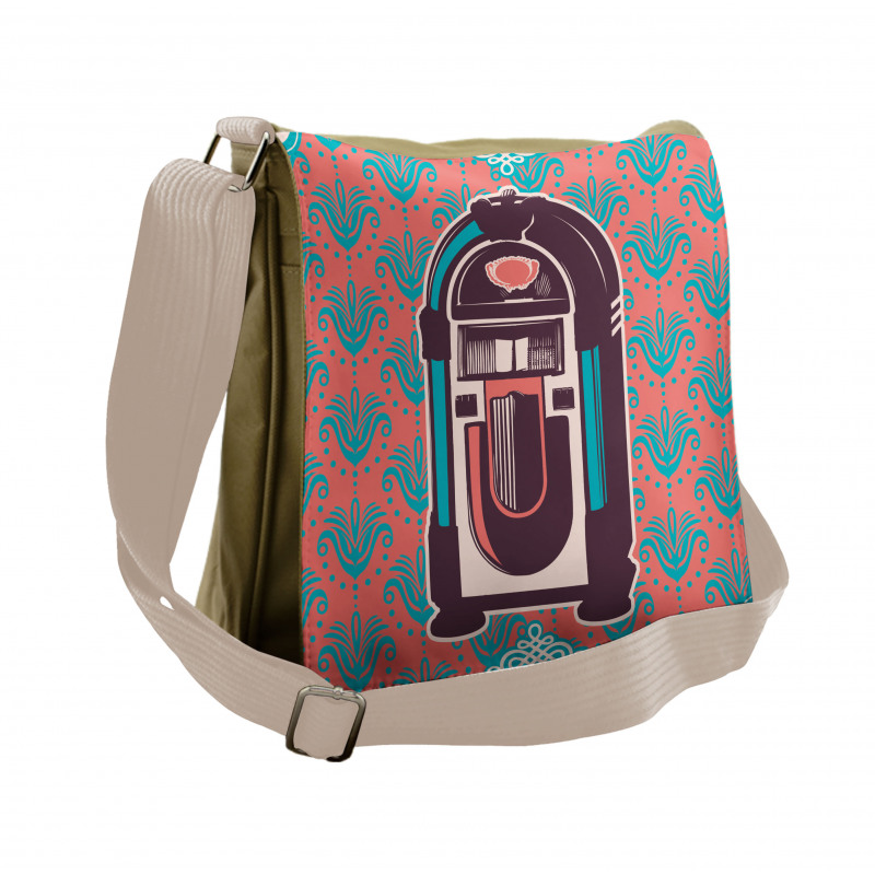 Retro Music Box Party Messenger Bag