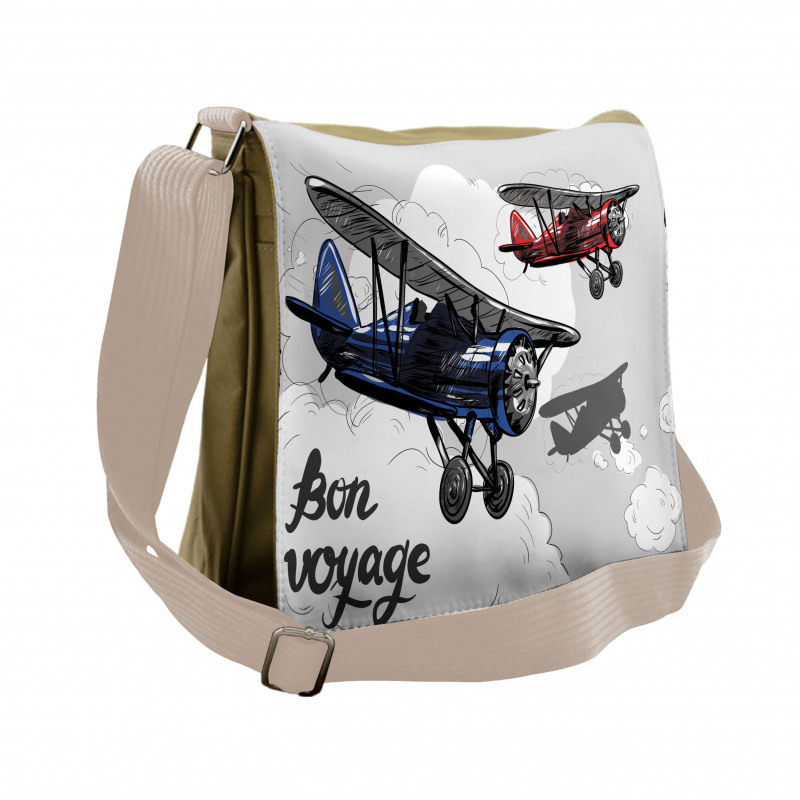 Retro Bon Voyage Messenger Bag