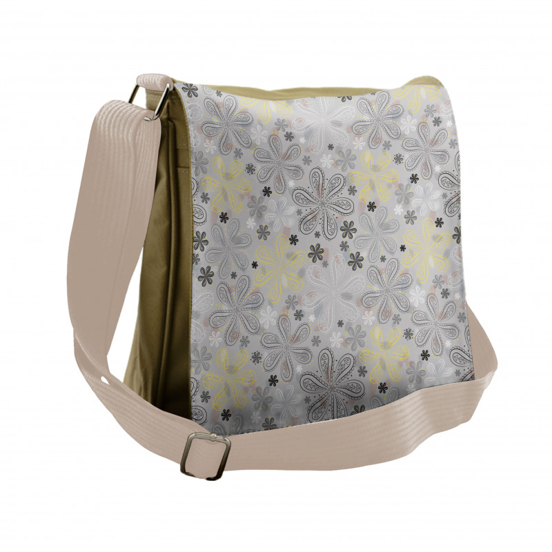 Style Yellow Flower Messenger Bag