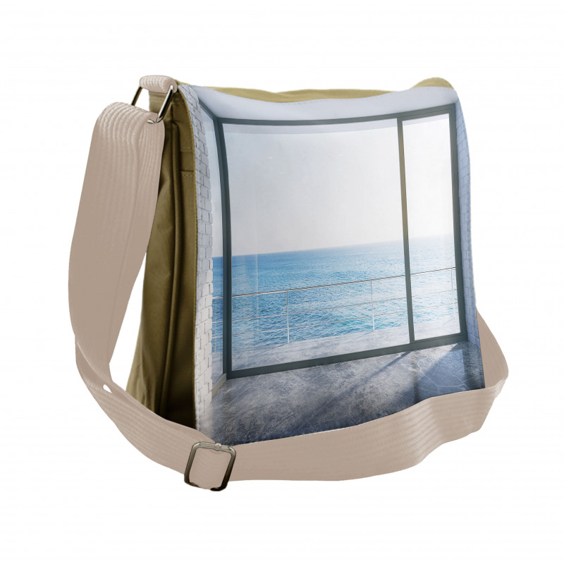 Ocean Scenery Apartment Messenger Bag