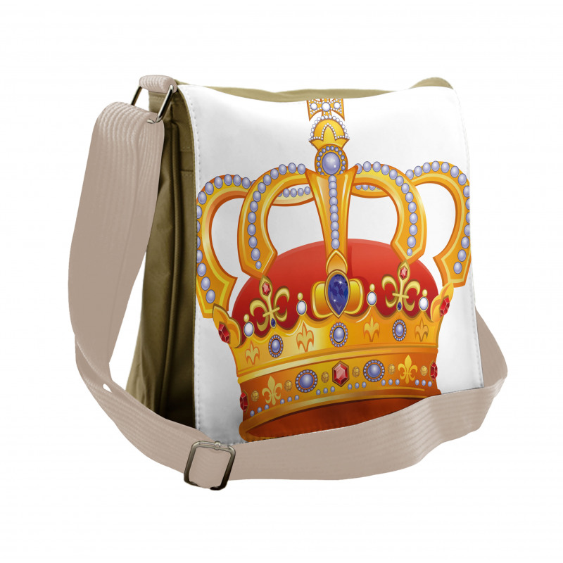 Majestic Royal Sign Crown Messenger Bag