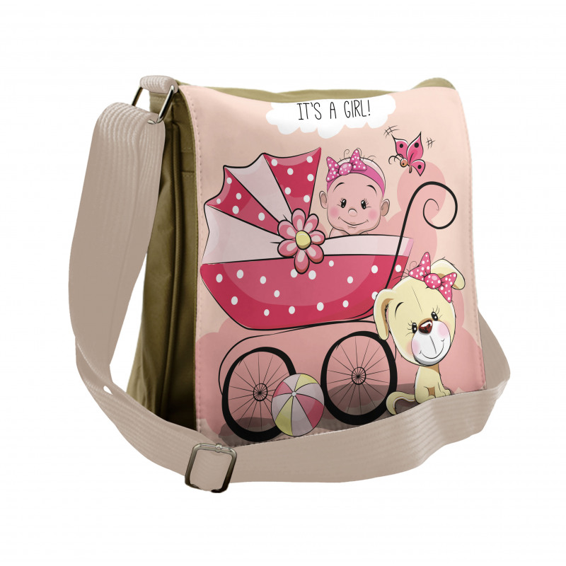 Puppy Carriage Messenger Bag