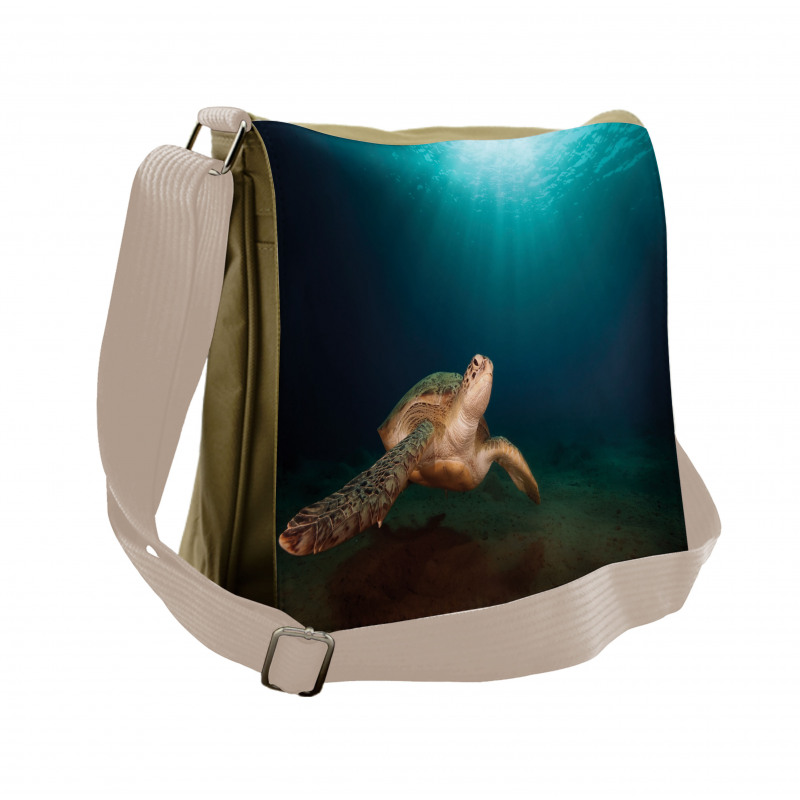 Green Turtle Sunbeam Messenger Bag