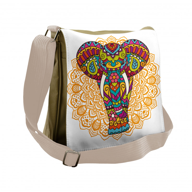 Ethnic Animal Messenger Bag