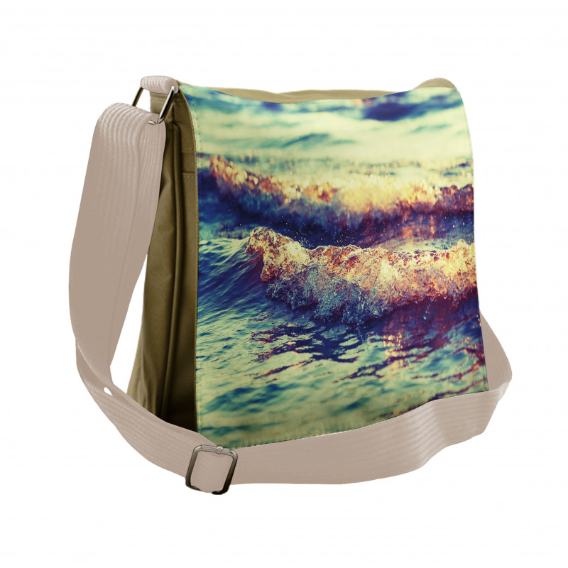 Calm Sea Theme Pastoral Messenger Bag