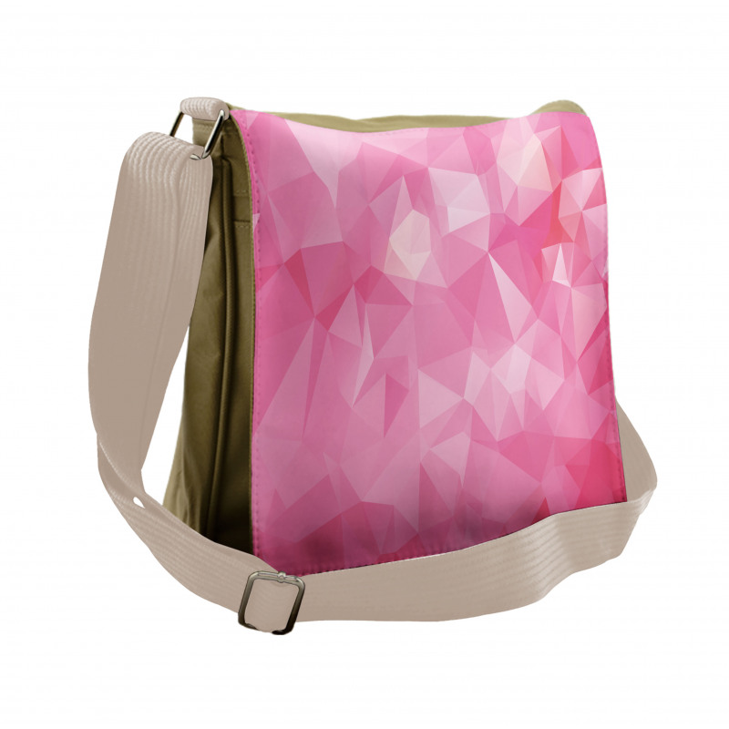 Mosaic Fractal Style Messenger Bag