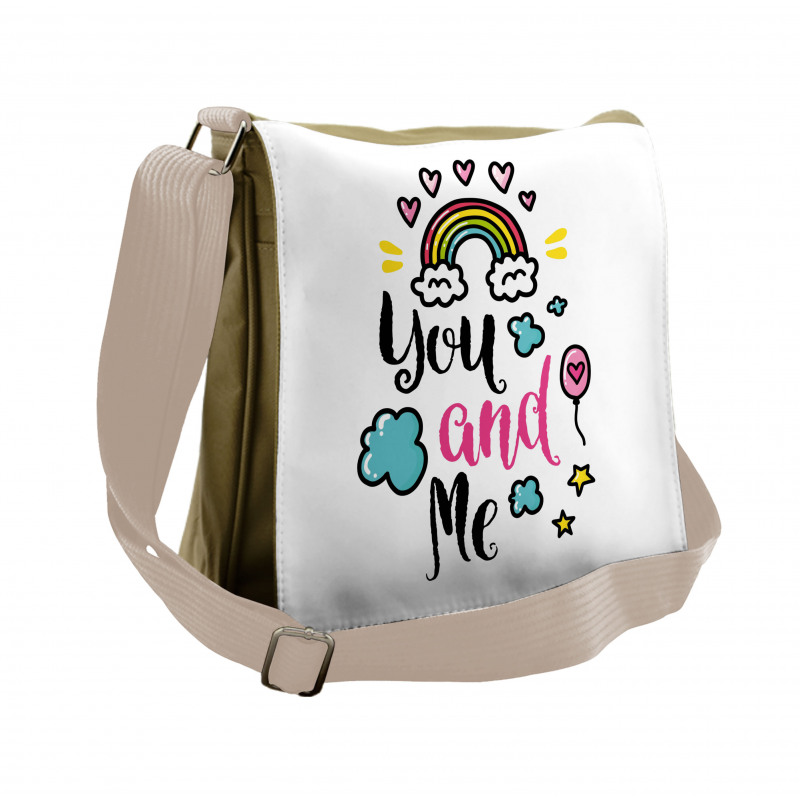 Rainbow Romance Messenger Bag