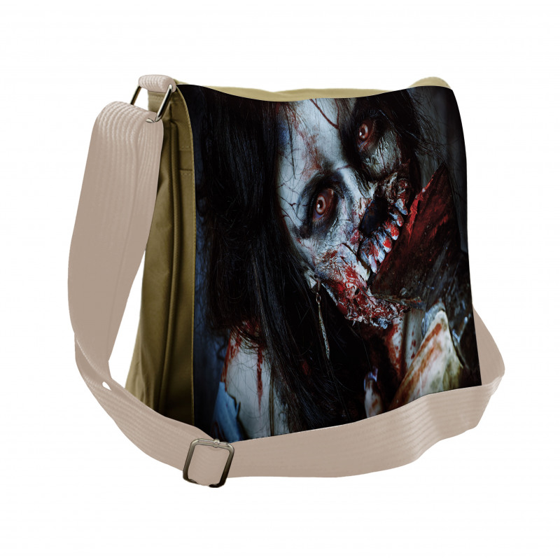 Bloody Woman Theme Messenger Bag