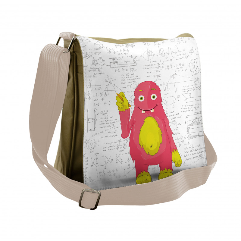 Funny Smart Monster Messenger Bag