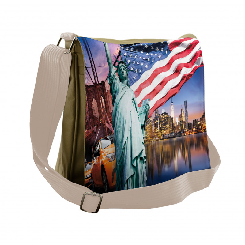 USA Touristic Concept Messenger Bag