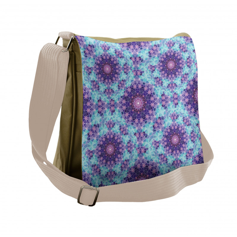 Mosaic Fractal Messenger Bag