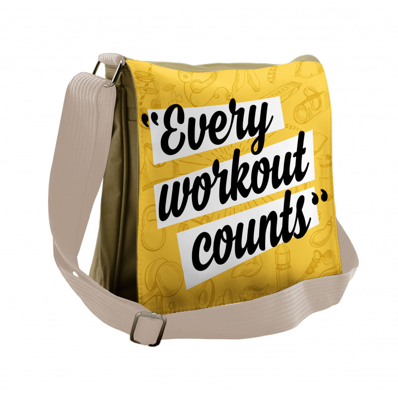 Every Workout Counts Messenger Bag