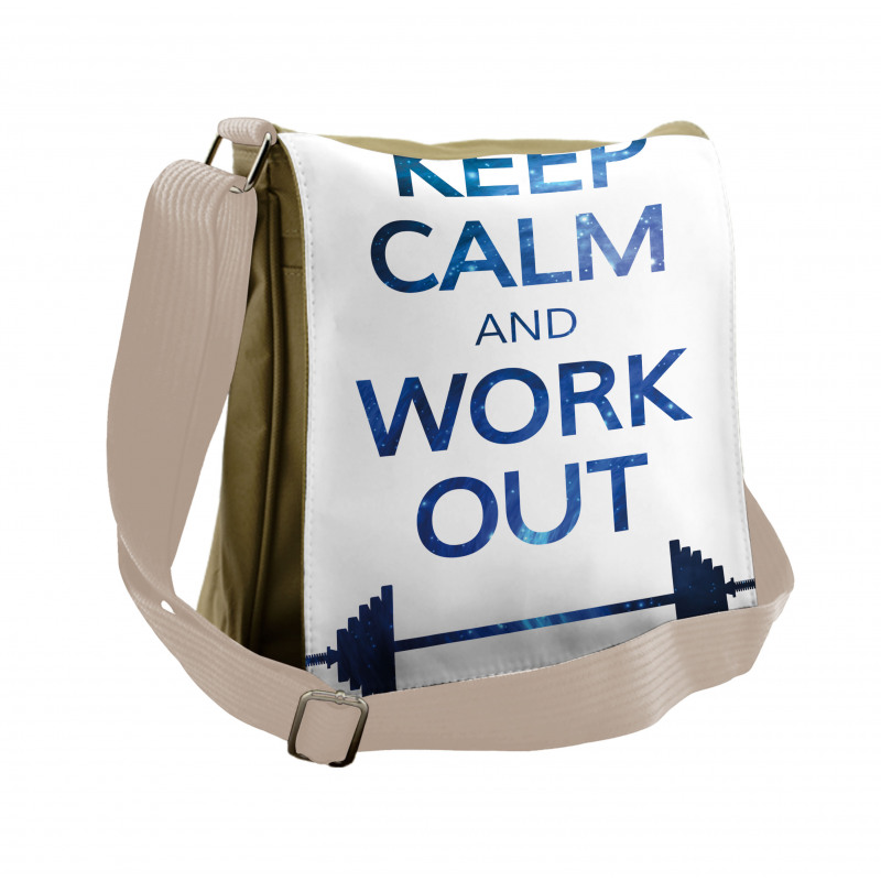 Keep Calm and Work Messenger Bag