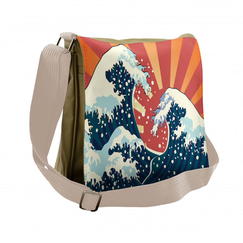 Sunset Surf Water Messenger Bag