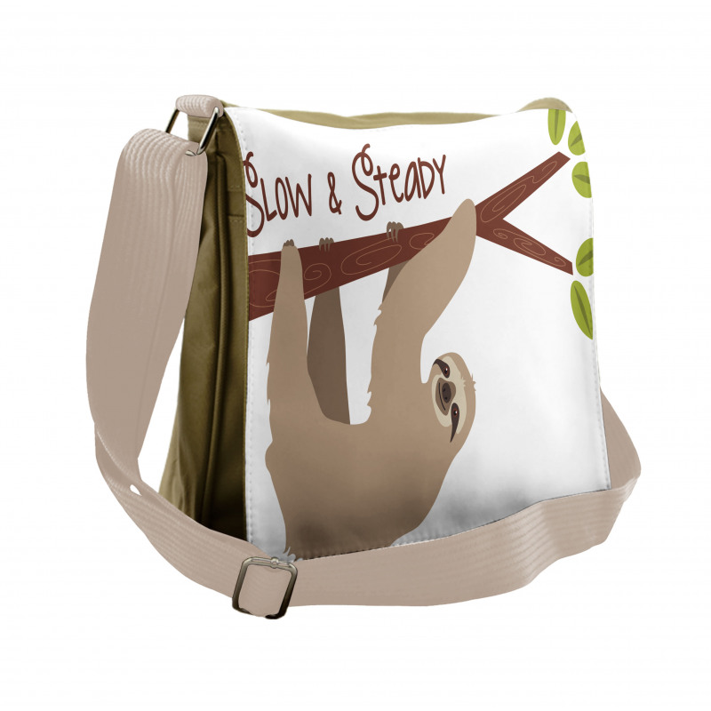 Cartoon Wildlife Mammal Messenger Bag